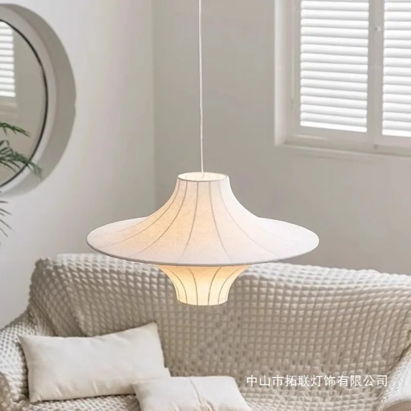 French cream wind living room spaceship silk chandelier wabi sandy wind bed and breakfast restaurant designer bedroom study ambi