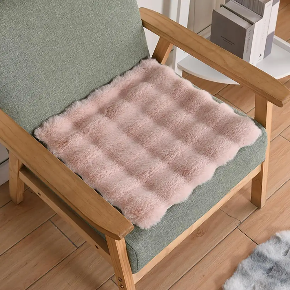 

Solid Color Chair Cushion Extra Soft Thick Washable Dining Chair Cushion Thickened Seat Pad Comfortable Square Seat Cushion