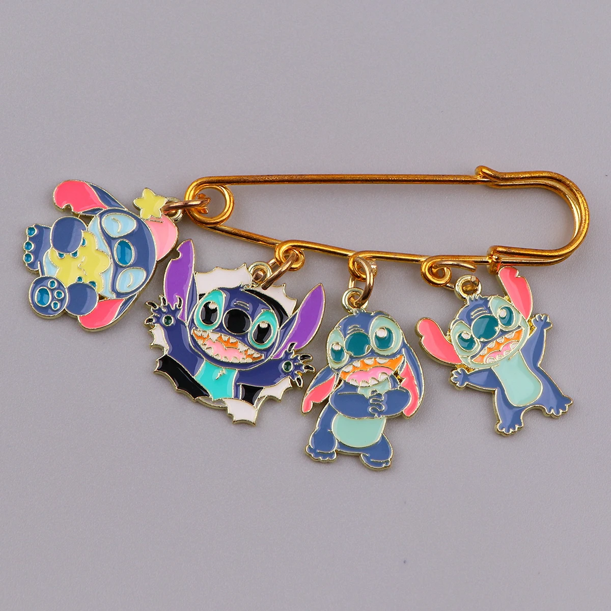 

Stitch Cartoon Metal Brooch Jeans Coat Brooches Enamel Pin Badges Lapel Pins for Backpacks Clothing Badges Adorn Jewelry