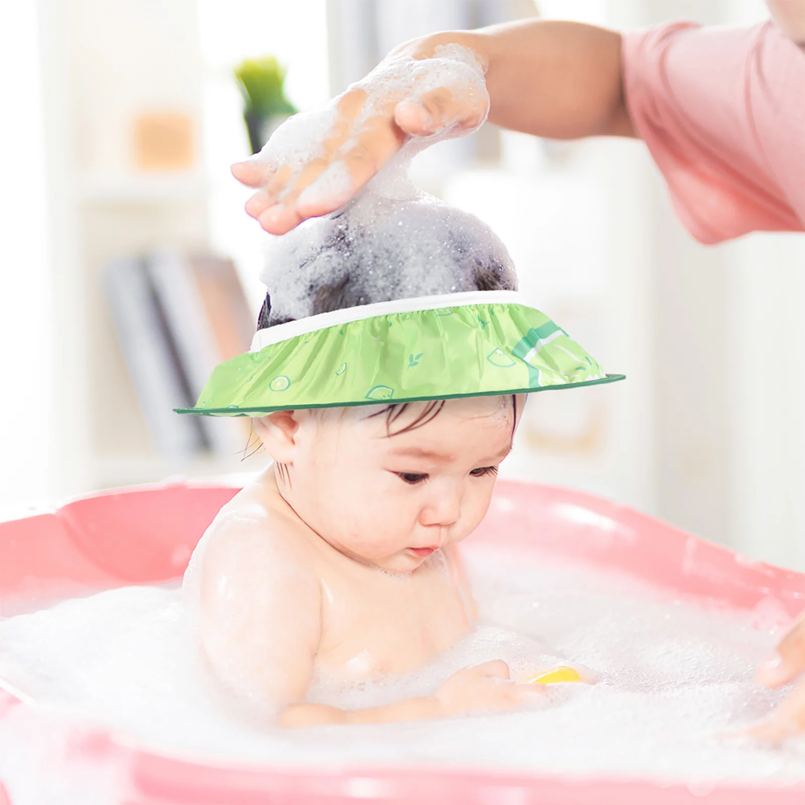 

Baby Shampoo Cap Bath Bathing Guard for Adults Shower Portable Protection Lovely Fruit