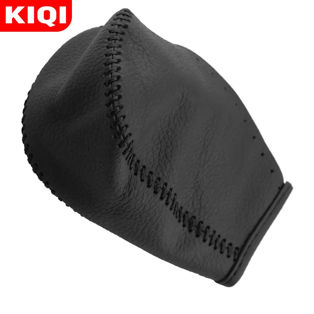KIQI Leather AT Car Gear Shift Collars Shift Knob Protection Cover for Mitsubishi Outlander 2013 2014 2015 - 2020 Accessories