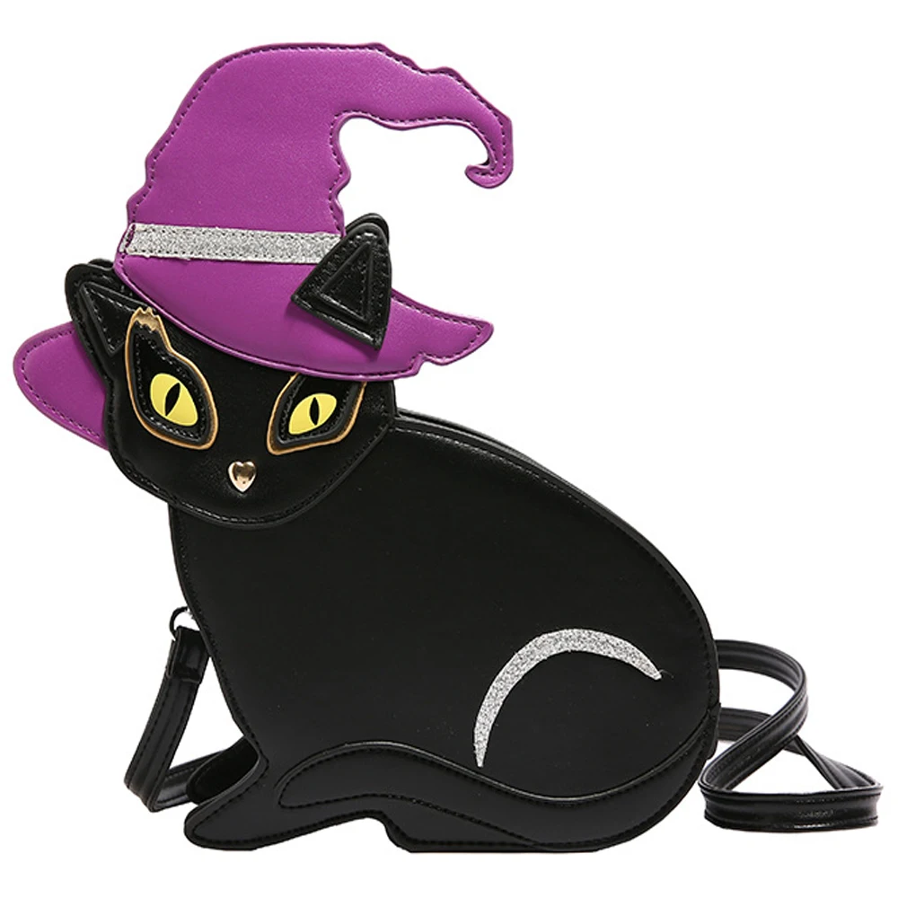 

Ins Cute Cat Women's Crossbody Bags Fun Cartoon Creative Design Unique Personality Fashion Trends Ladies Shoulder Messenger Bags