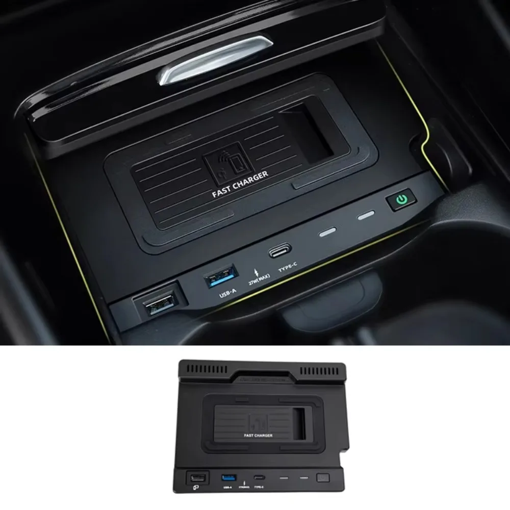 Wireless Charger For Mercedes Benz A/B GLB CLA GLA Class W177 W247 X247 AMG A35L Mobile Phone Type-c/USB Charging Accessories