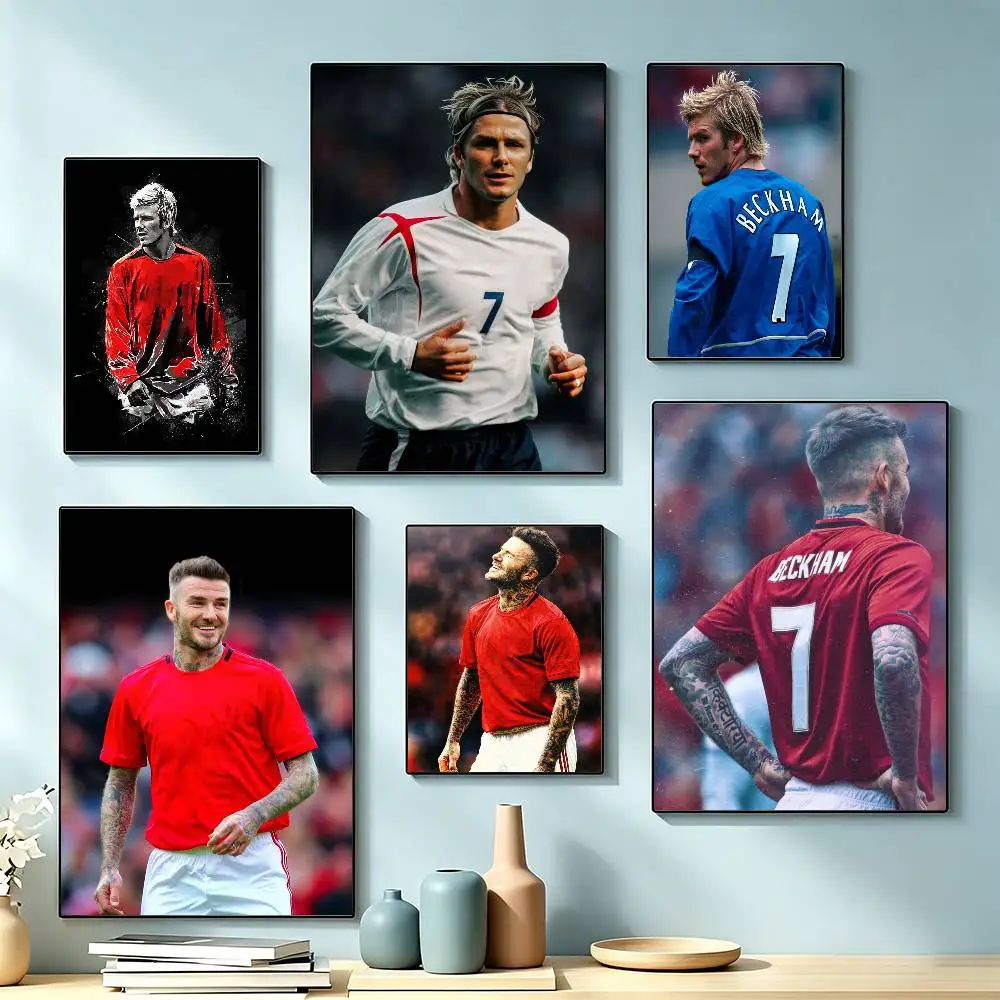 Football player D-David Beckham Poster High Quality Dorm Living Room Aesthetic Wall Decoration Painting Stickers Gift
