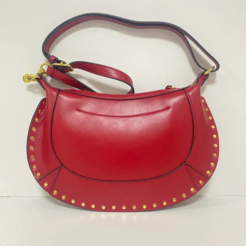 كيس à bandoulière noir riveté pour femmes، حمالات صدر sac sous les، تصميم de luxe retrro pour dames، مجموعة جديدة 2025