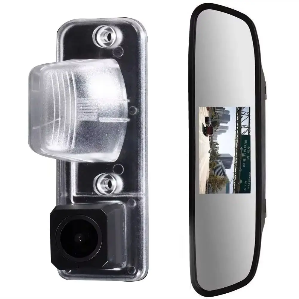 

HD CCD Автомобильная камера заднего вида + 4,3 комплект зеркал для VW Volkswagen T4 Multivan Transporter Caravelle Business Водонепроницаемая