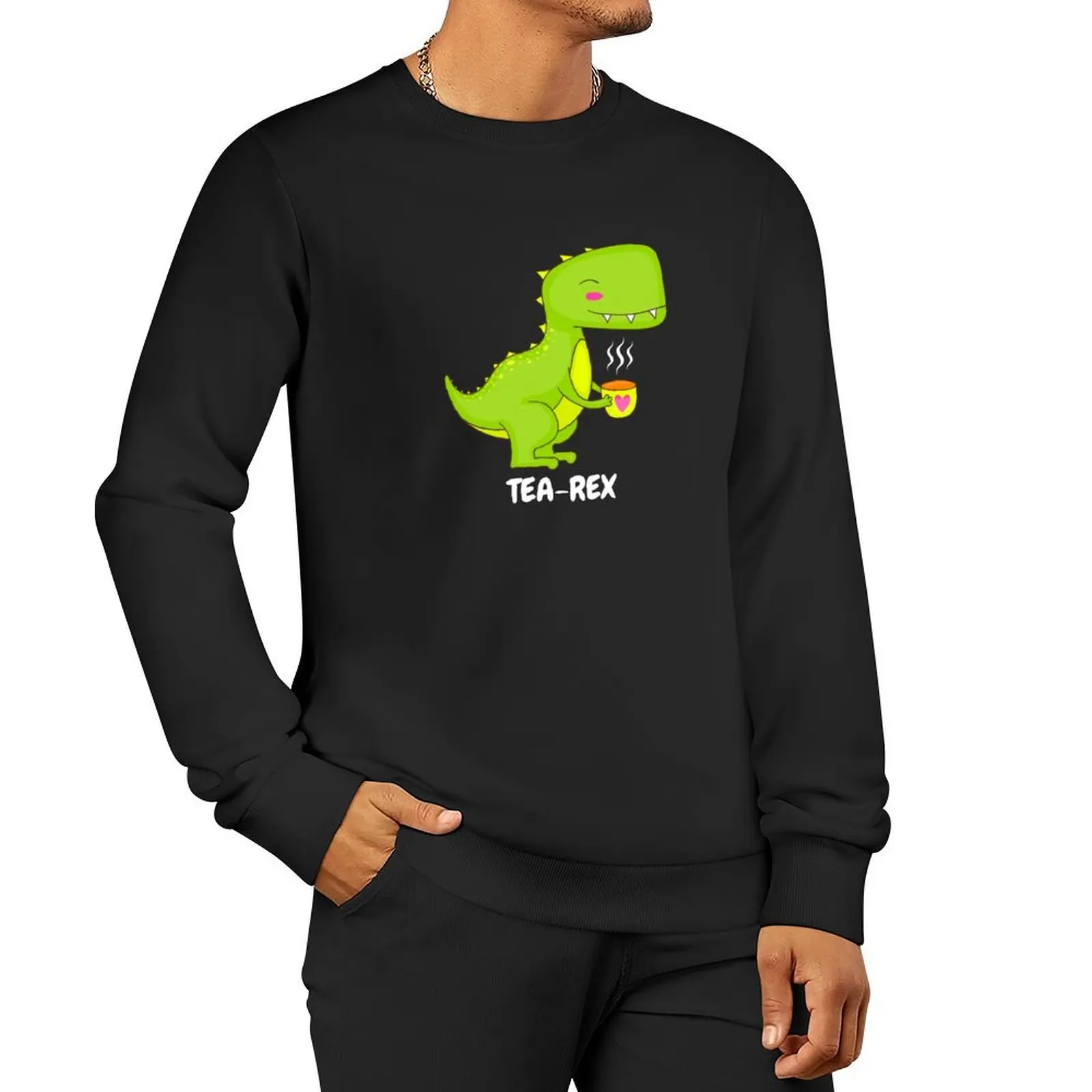 Tea-Rex Pullover Hoodie men's sweat-shirt set men's sweat-shirt sweatshirts for men