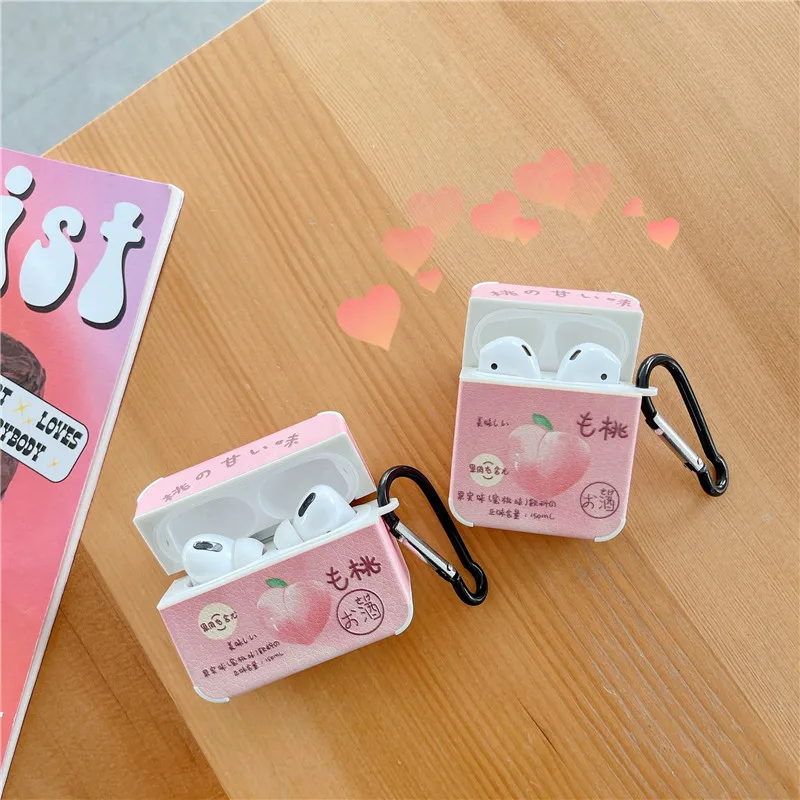 Funda de cuero con bordado de dibujos animados para Apple Airpods Pro/2/1, caja de auriculares, Funda de carga a la moda