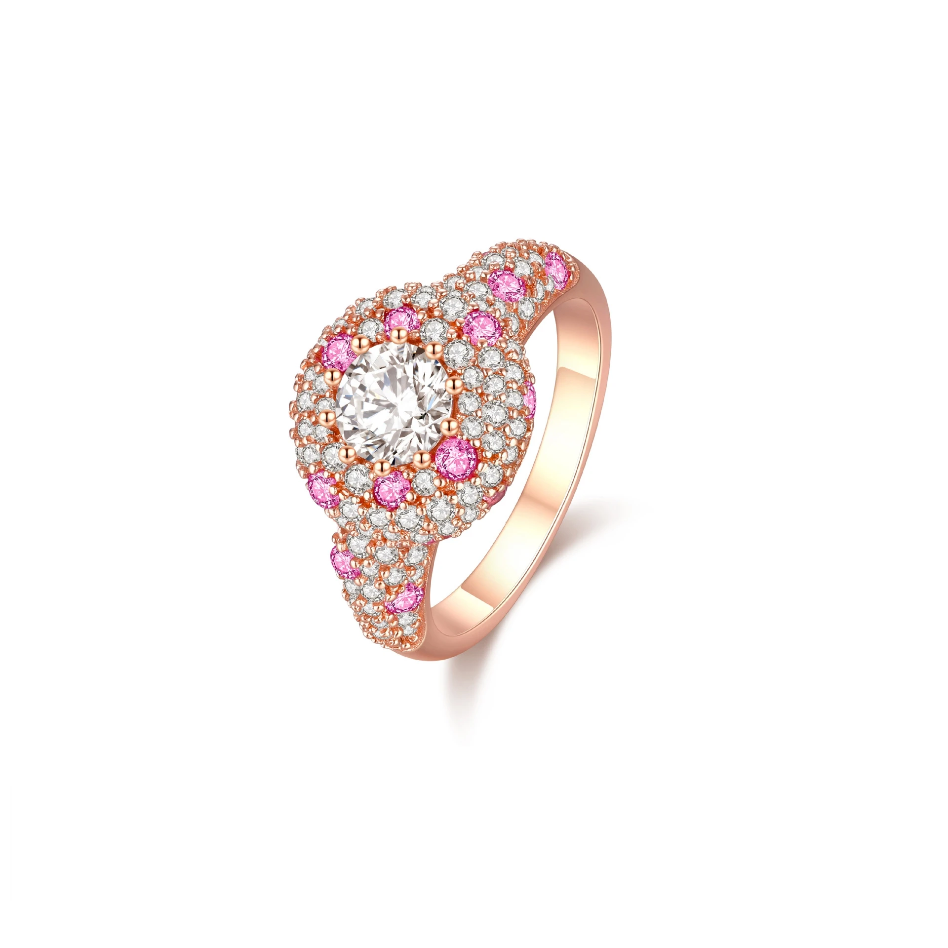 

ShanLover Brand High Quality Fashion New Products 925 Sterling Silver Diamond Row Ring Diamond Ring Fashion Jewelry Accessory