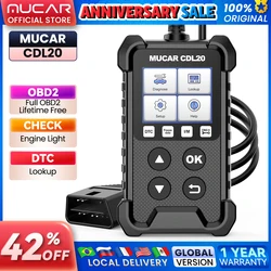 MUCAR CDL20 OBD2 Scanner Car Scan Tools Automotivo Car Code Reader Auto Scanner Check Engine PK ELM327 Lifetime Free