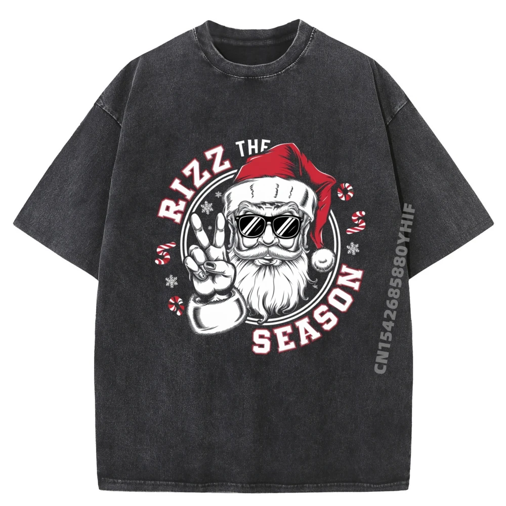 

Rizz The Season T Shirt Cute Hip hop Luxury Designer Fashion Female Tops Tees Retro Washed T Shirts NEW YEAR DAY
