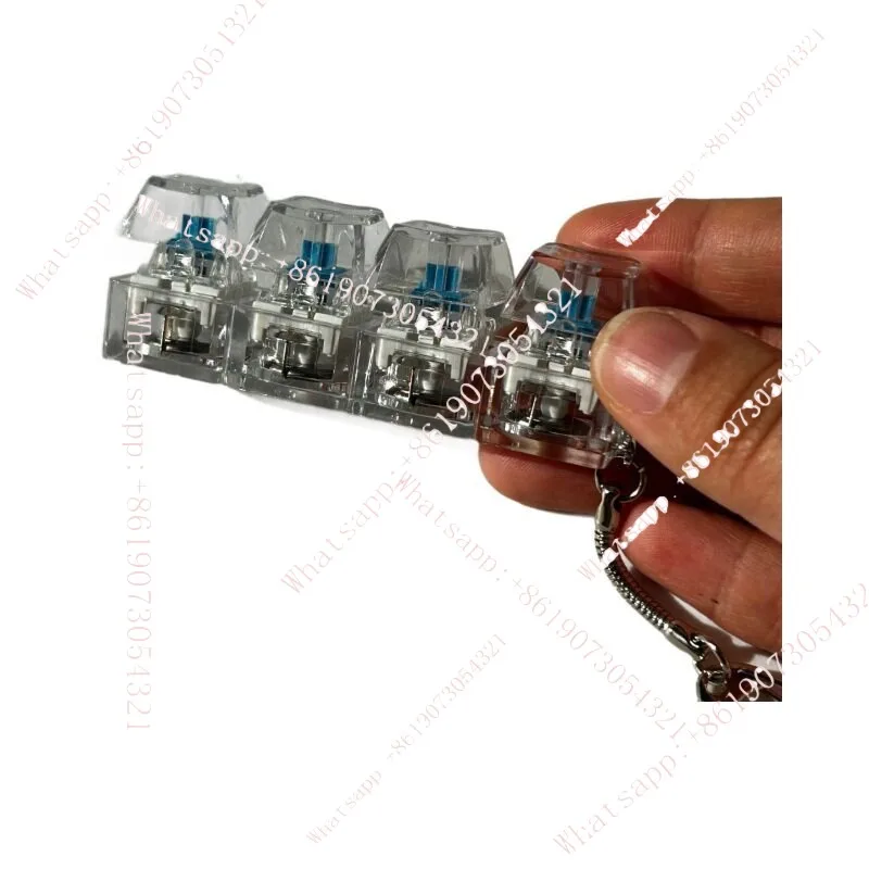 

Mechanical keyboard luminous transparent shaft crystal keycap height decompression