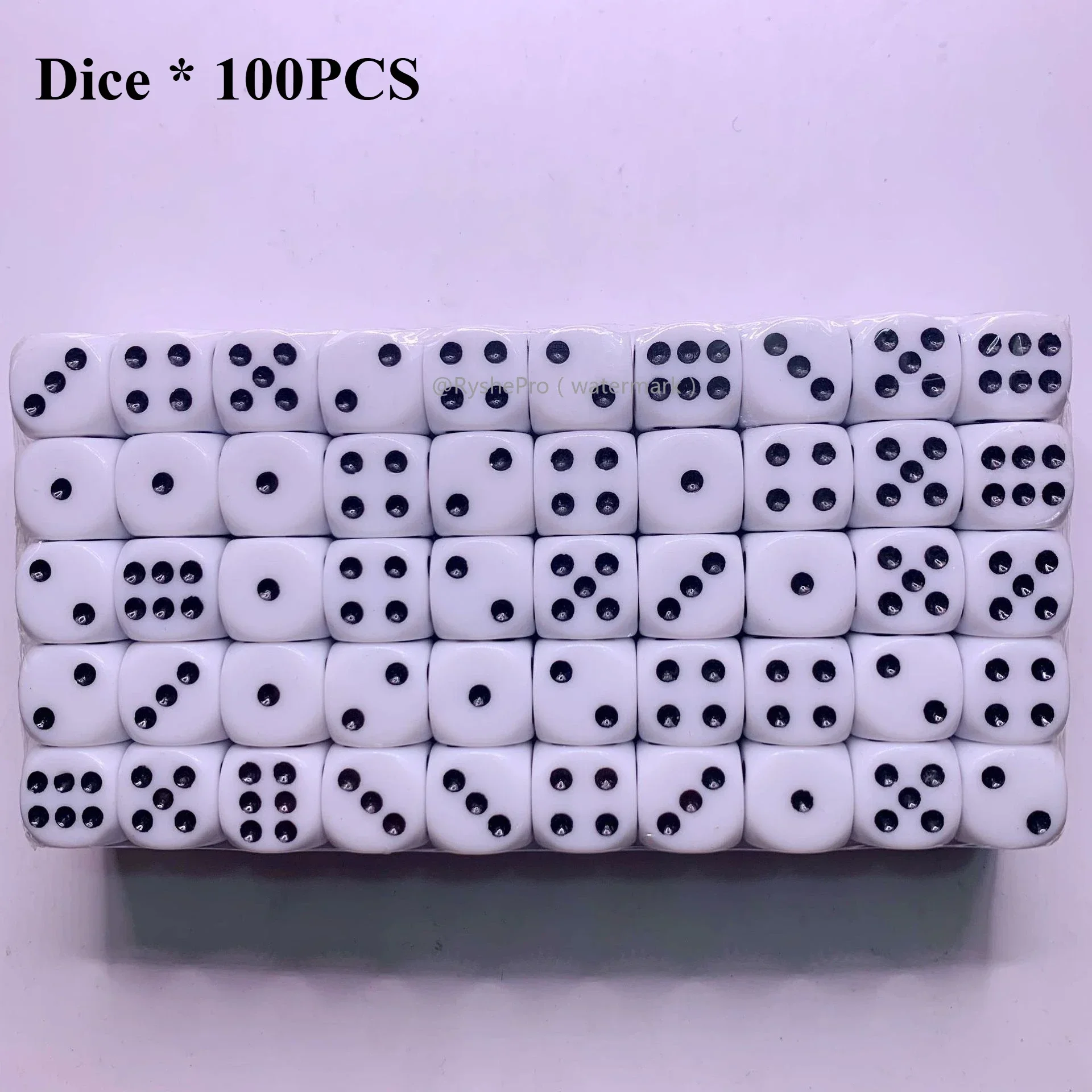 100 Stück farbige Würfel, 14 mm, 6-seitig, mit Acrylmaterial, Standard-Spielwürfel-Set für Brettspiele, Partys, Klassenzimmer, Mathewürfel