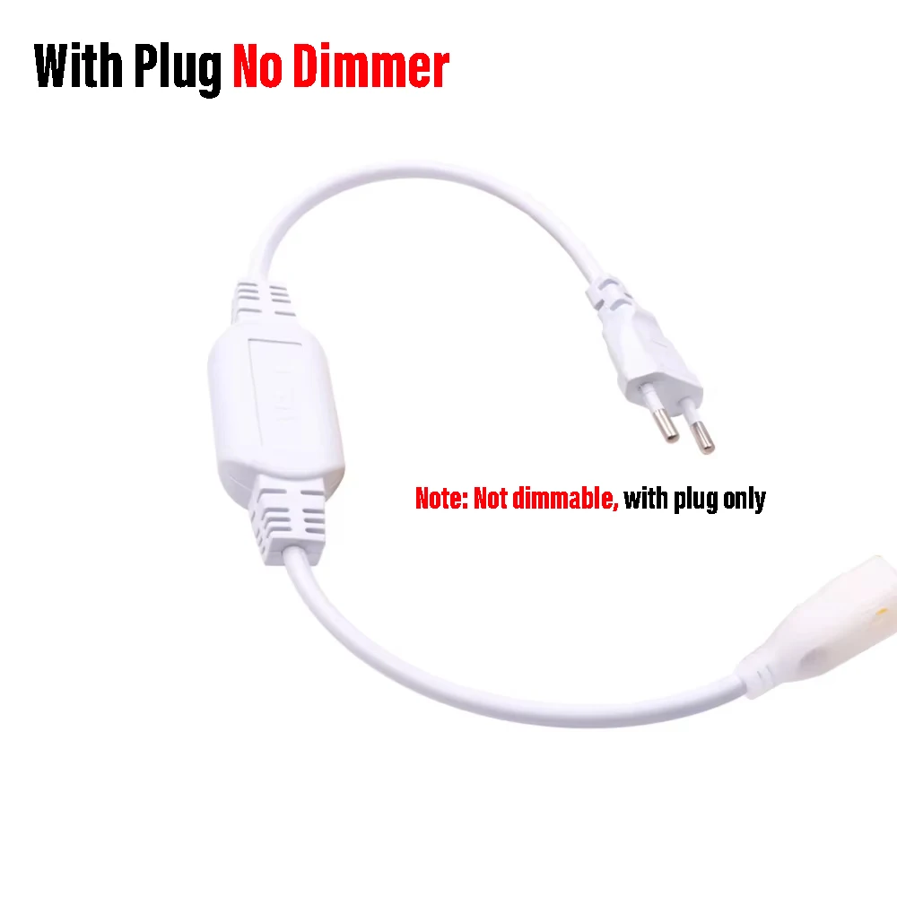 COB Light LED Dimmer/Switch Plug EU Plug For 220V 288/360Led/M COB Led Strip Light Power Supply Adapter