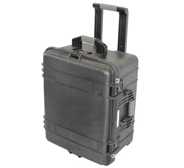 Plastic Hard Shockproof IP67 Waterproof Padded Equipment Tool Transport Trolley Case with Wheels OEM 75L for Camping & Hiking