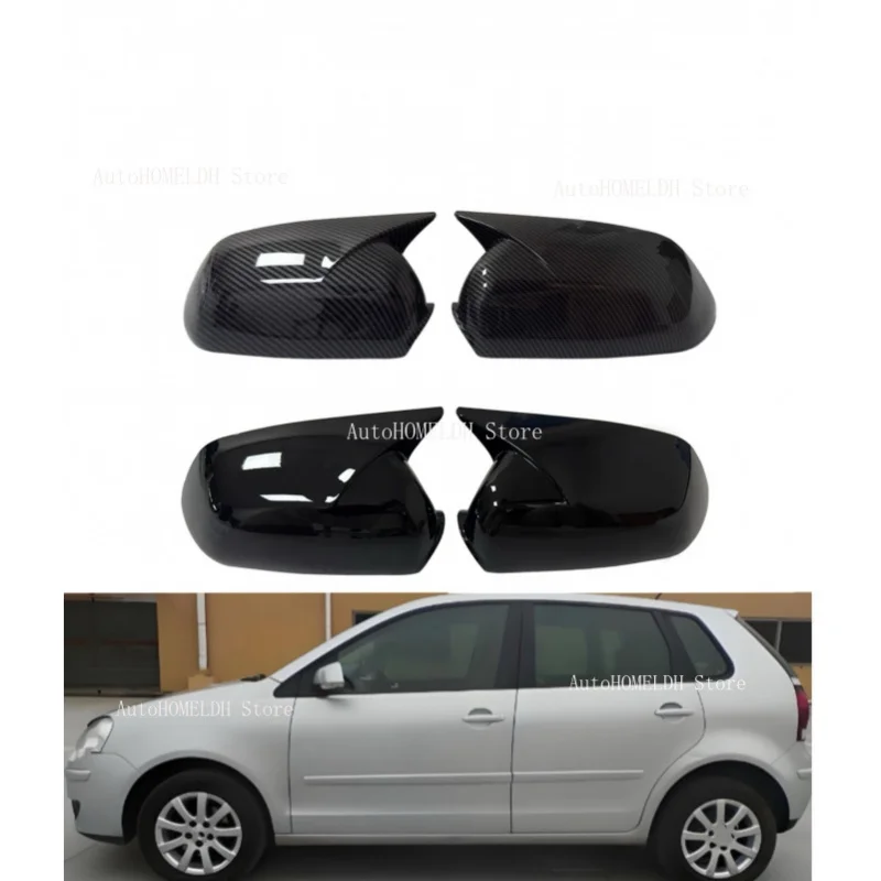 

Car Rearview Side Mirror Cover Wing Cap For Volkswagen VW Polo 2005 2006 2007 2008 2009 Door Exterior Housing Shell Trim ABS