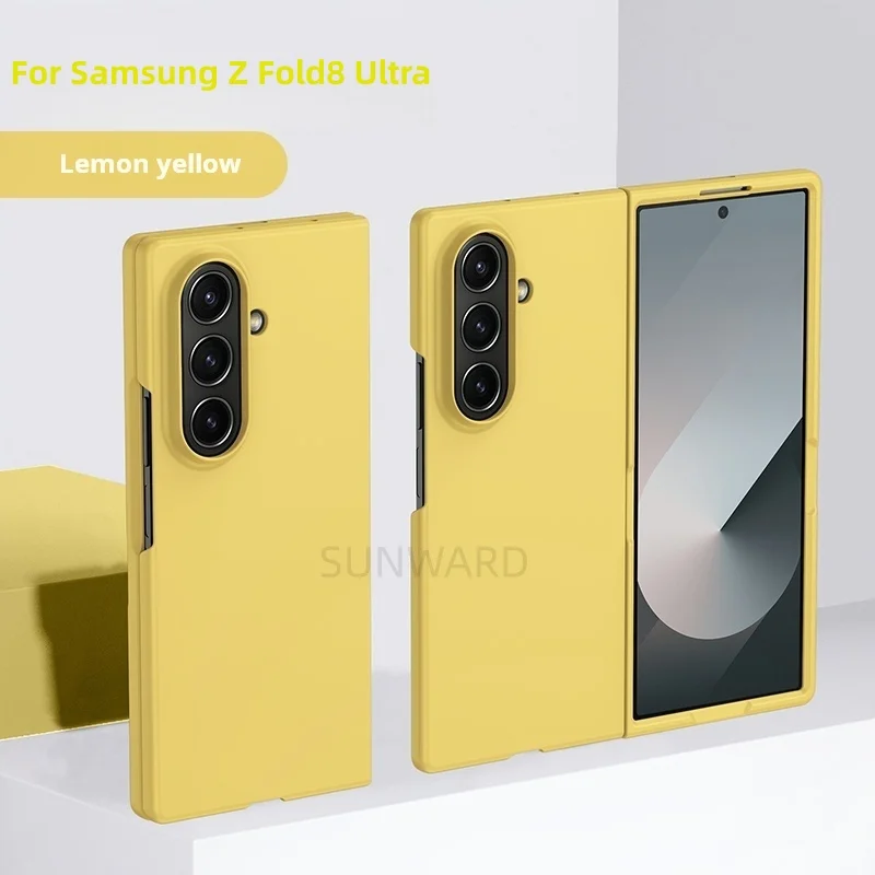 Luxury Skin Feel Frosted Matte Phone Case For Samsung Galaxy Z Fold 8 Ultra Z Fold7 6 5 4 3 2 Z Fold 8 Wide PC Shockproof Cover