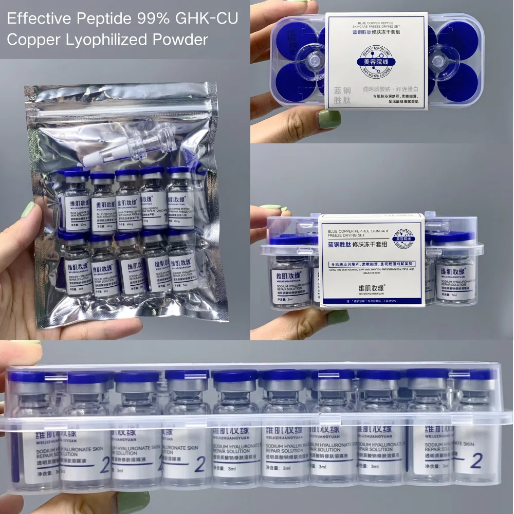Conjunto de cuidados faciais azul