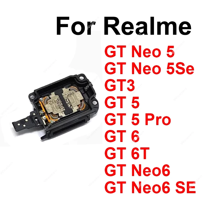 For Realme GT3 GT5 GT 6 6T Pro GT Neo 5 5Se 6 SE Loud Speaker Buzzer Bottom Sound Speaker Buzzer Replacement Parts