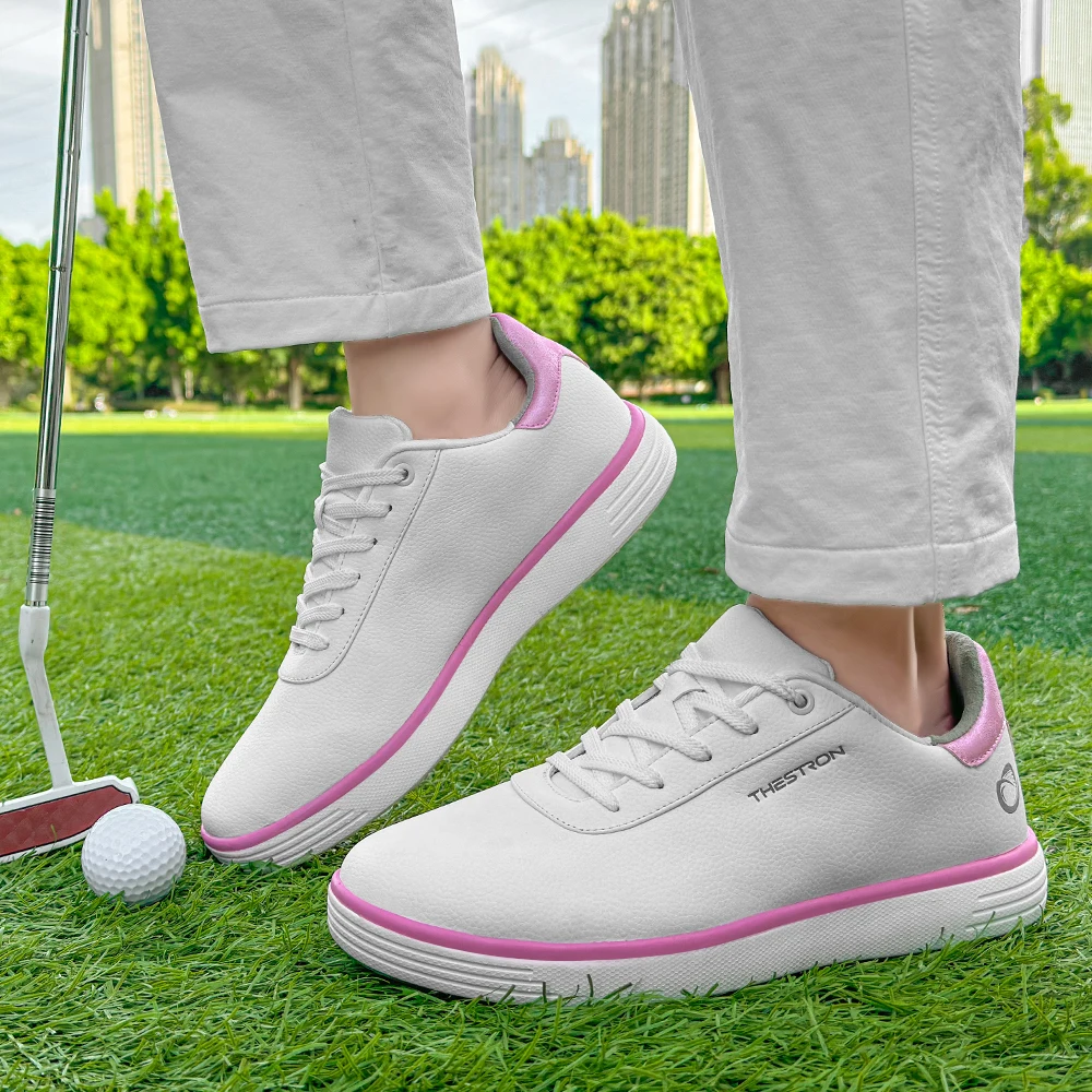 

New Waterproof Golf Shoes for Women, Plus Size Professional Nail Free Golf Shoes, Outdoor Walking and Jogging Sports Shoes