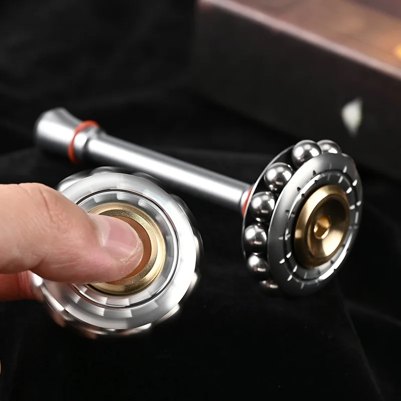 Scepter Fidget Spinner Roller Fingertip Flywheel Ring Ball Bearing Spinning Top Tip EDC Metal Stress Relief Toy Anti Anxiety