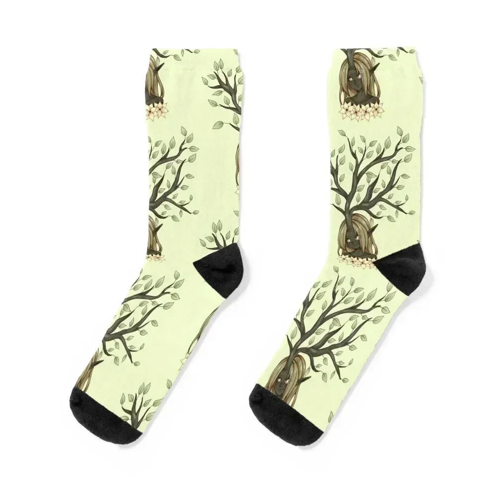 

Dryad Yellow Socks shoes bright garter Boy Socks Women's