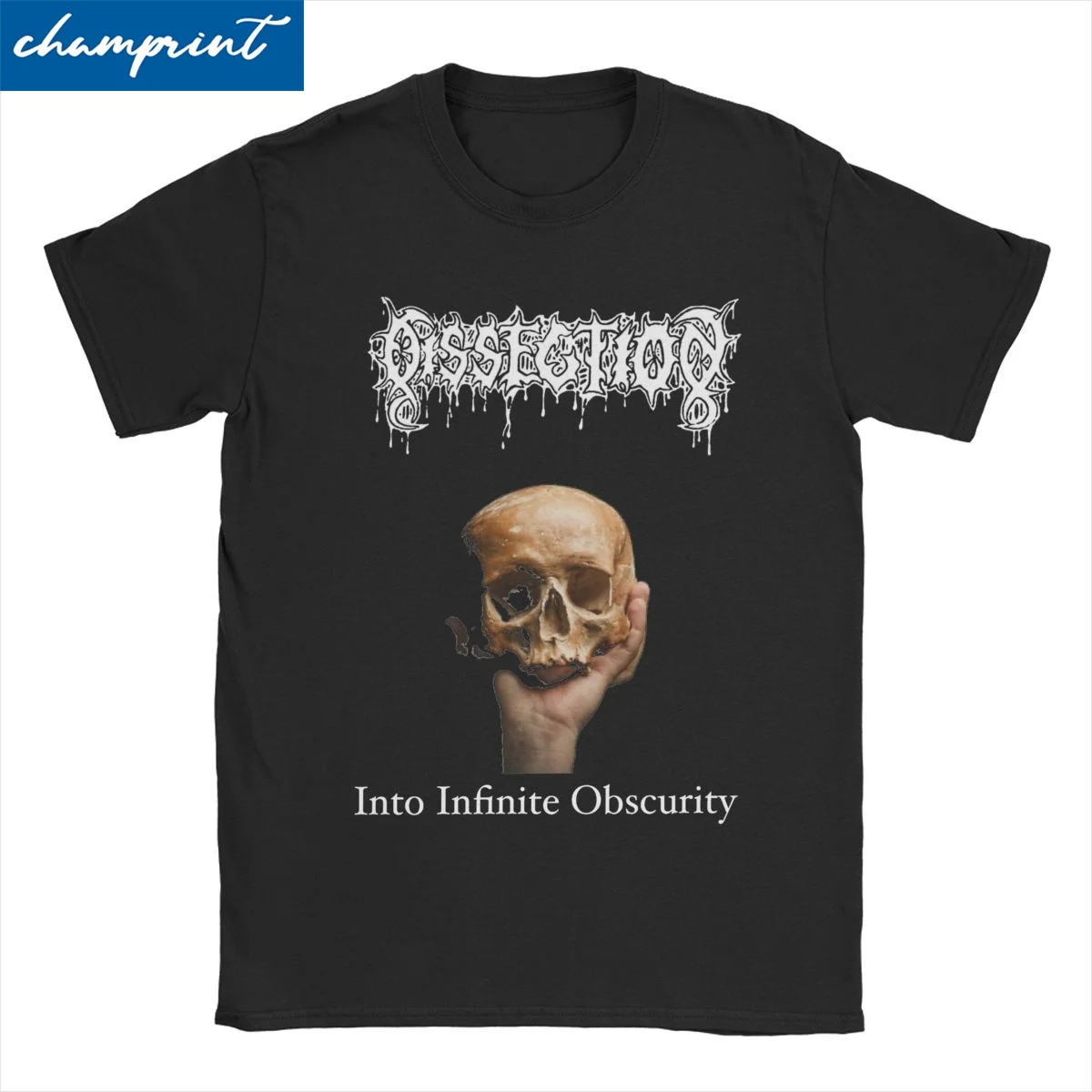 Men Women T-Shirts Dissection Into Infinite Obscurity Casual 100% Cotton Tee Shirt Short Sleeve Black Metal Music T Shirt Tops