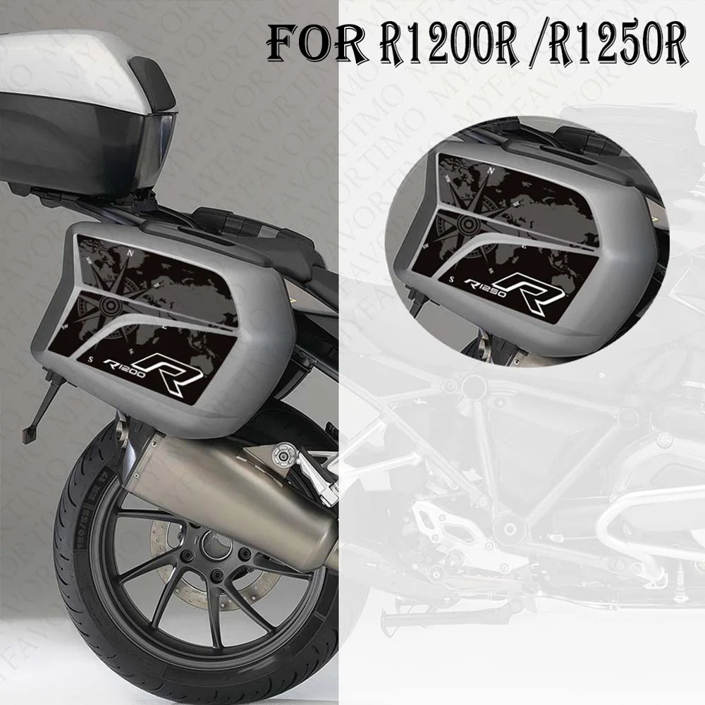 Untuk BMW R 1200 1250 R R1200 R1250 penutup bagasi bantalan tangki sepeda motor stiker pannier R1200R R1250R 2021 - 2024