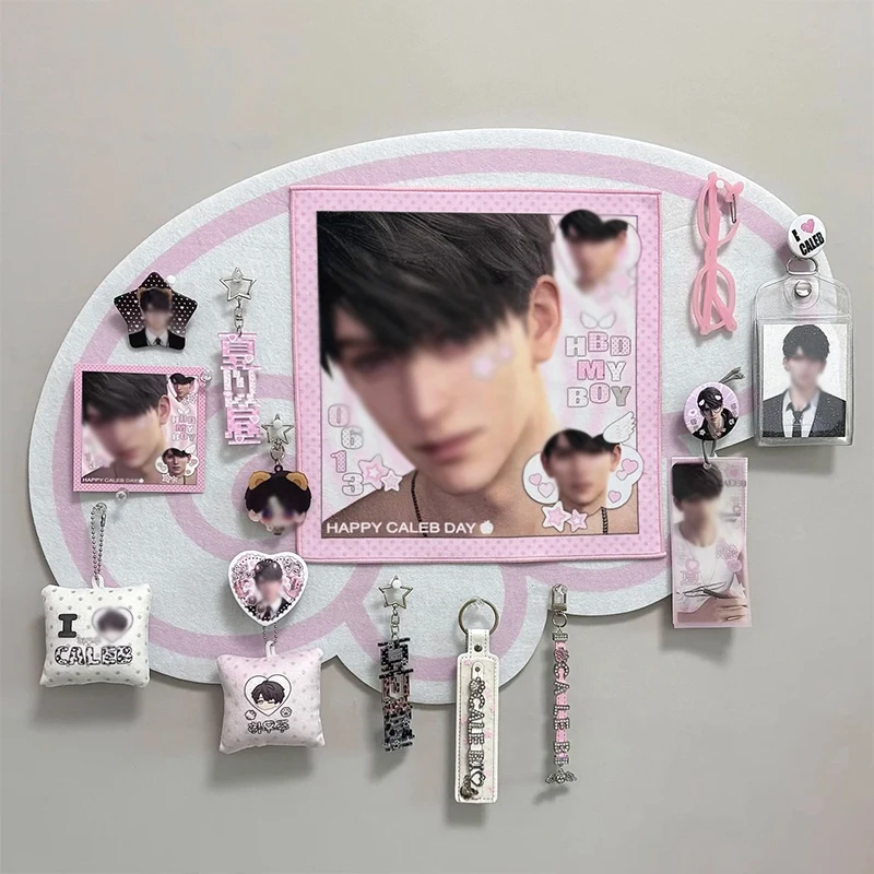 

New Ins Style Angel Wings Special-Shaped Felt Room Decoration Cute Storage Decorative Wall Photo Wall Bedroom Living Room Layout