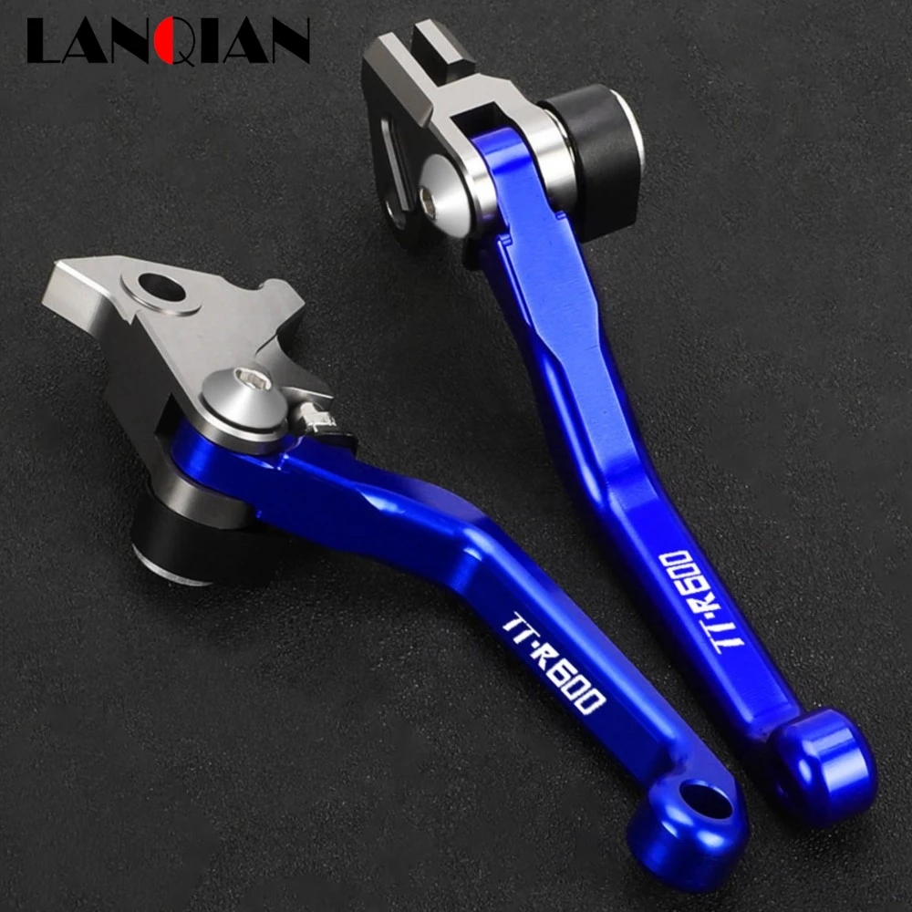 Motocross Aluminum Alloy Folding Pivot Brake Clutch Levers Handle For YAMAHA TTR600 1998 1999 2000 2001 2002 Off-Road Dirt Bike