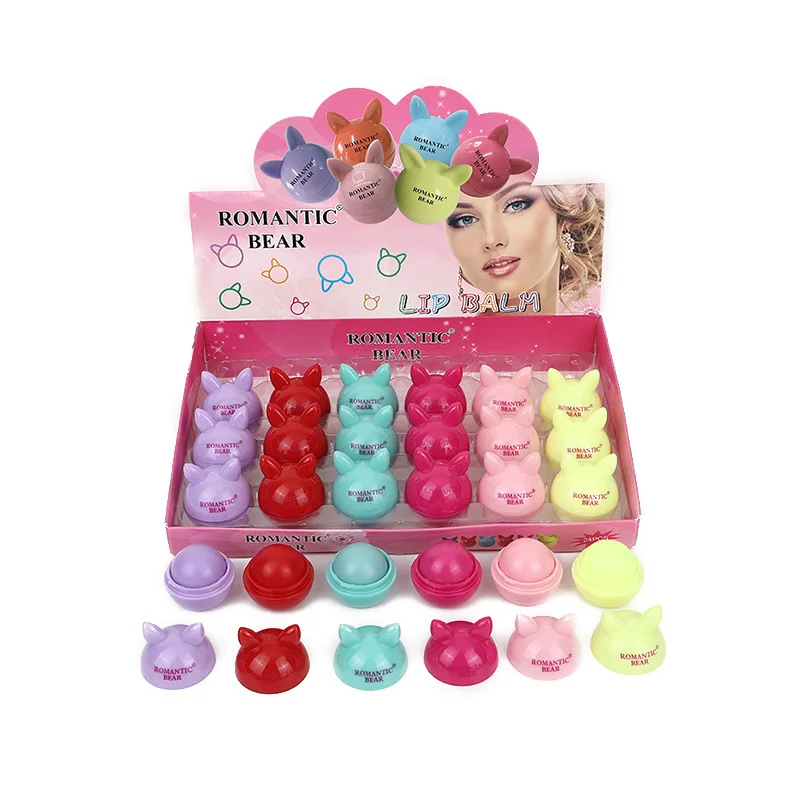 

24Pcs Cute Bunny Lip Blam Set Moisturizing Hydrating Clear Lip Balm For Dry Cracked Lips Care