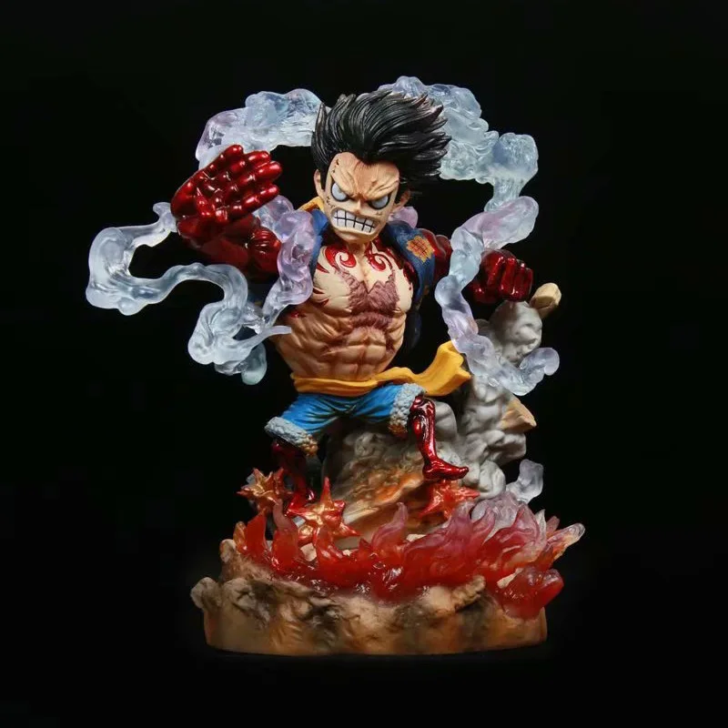 

One Piece G5 Gear 4 Luffy Kong Gun vs Doflamingo Battle Scene Boxed Figure - 16cm, PVC Material, High - Quality Craftsmanship