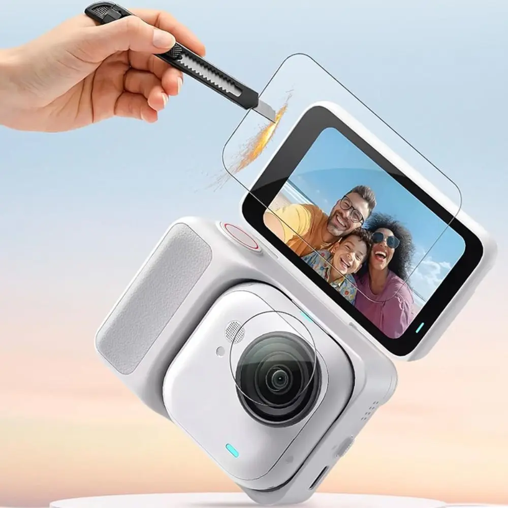 Tempered Glass Screen Protector Anti-scratch Ultra-HD Lens Films 9H Protective Films for Insta360 GO Ultra