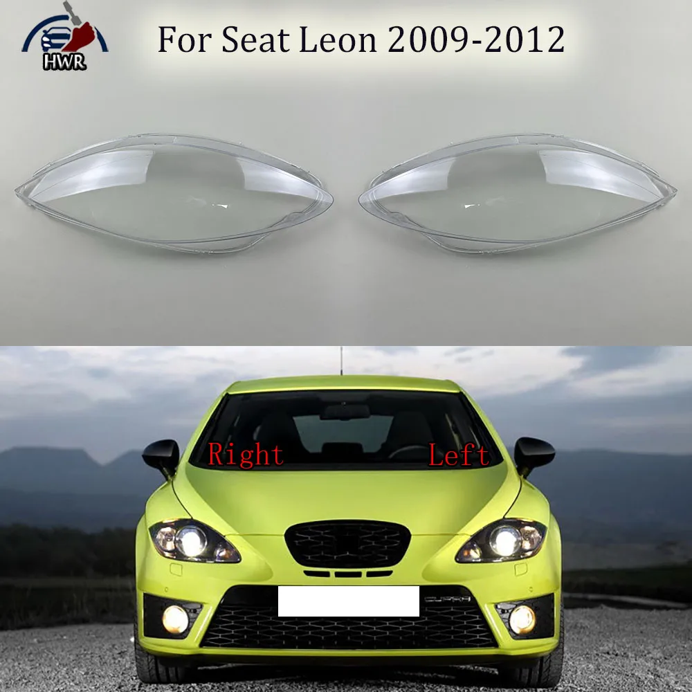 

Front Lamp Shade Headlight Mask Shell Transparent Cover Lens Replace The Original Lampshade For Seat Leon 2009 2010 2011 2012