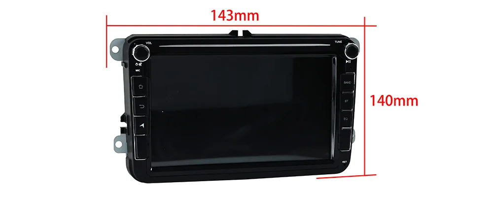 MEKEDE Android 8 pouces autoradio pour VW POLO GOLF PASSAT B6 JETTA Skoda TIGUAN TOURAN SHARAN Caddy GPS lecteur multimédia FM stéréo