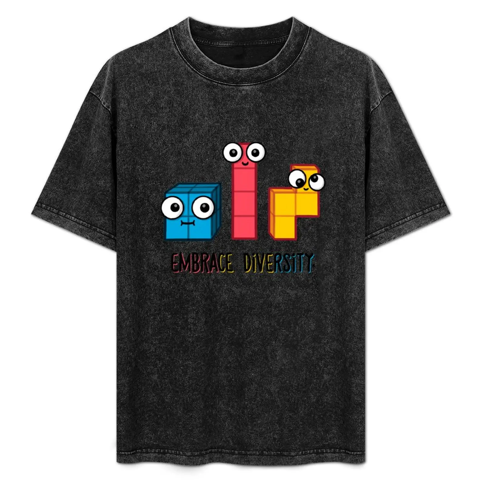 

Embrace Diversity T-Shirt vintage graphic tee man clothes customs mens vintage t shirts