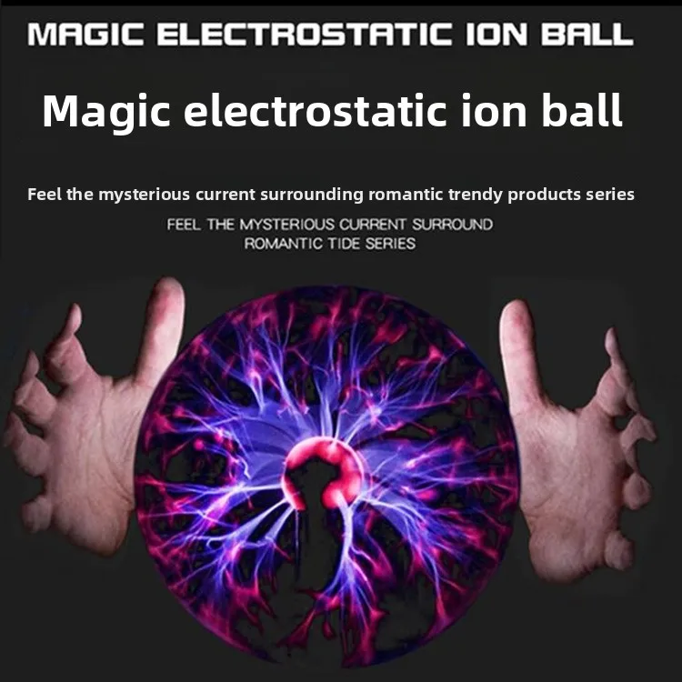 

3-дюймовый USB-волшебный электростатический ионный шар, шар-молния, ночник, окружающий свет