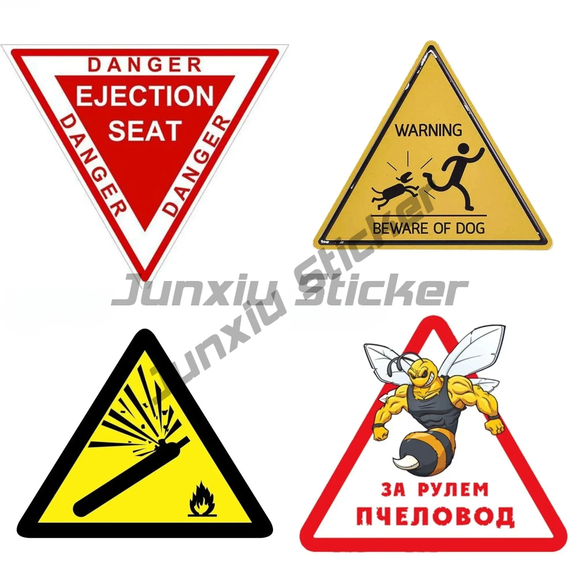 

Wanring Motorcycle Helemt EJECTION SEAT Danger Car Sticker