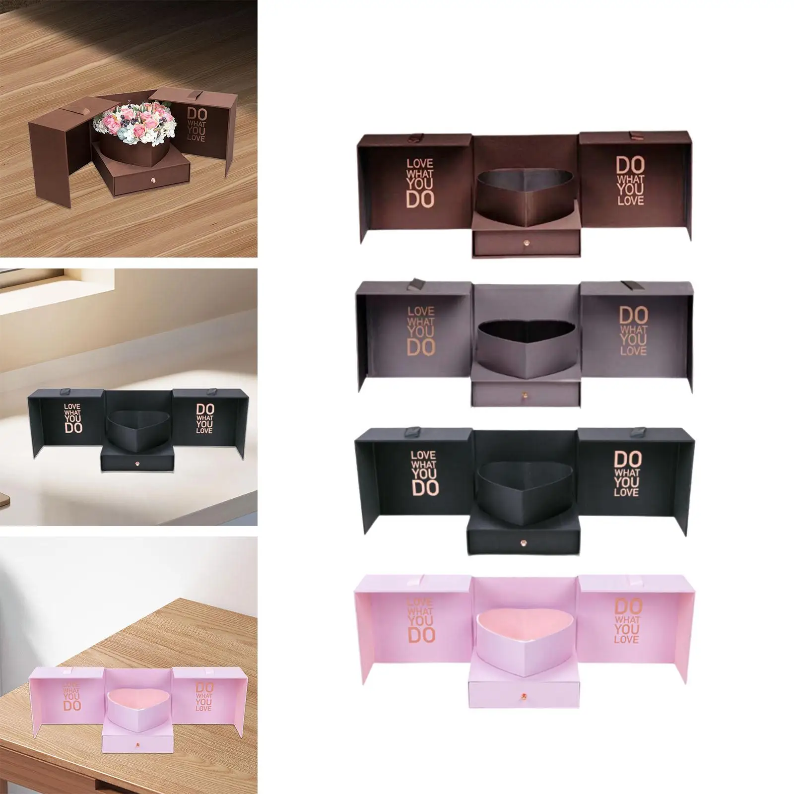 

Пустая цветочная коробка, подарок на день Святого Валентина, цветочная упаковка для украшений своими руками