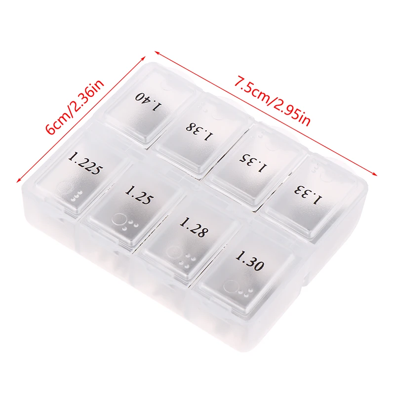 Parti di pianoforte Tuning Manutenzione Indoccaggio Macchina Chiodi per alberi Strumento di riparazione 1635C Chiodo per alberi Shenda Ago Scatola di immagazzinaggio in plastica