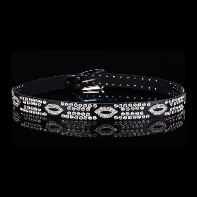 

652B Nightclub Waist Belts for Adult Pin Buckle Belt for Jeans Skirt