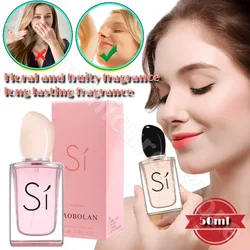 Amado SI Perfume Feminino 50ml Fragrância Floral e Frutada de Longa Duração Estudante Menina Romântica Doce Eau De Toilette