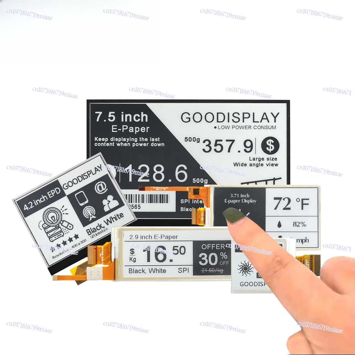 

Electronic Ink Screen Electronic Paper Touch Screen Desktop Screen 1.54 Inch/2.13/2 7/2.9/4.2/3 7/7.5