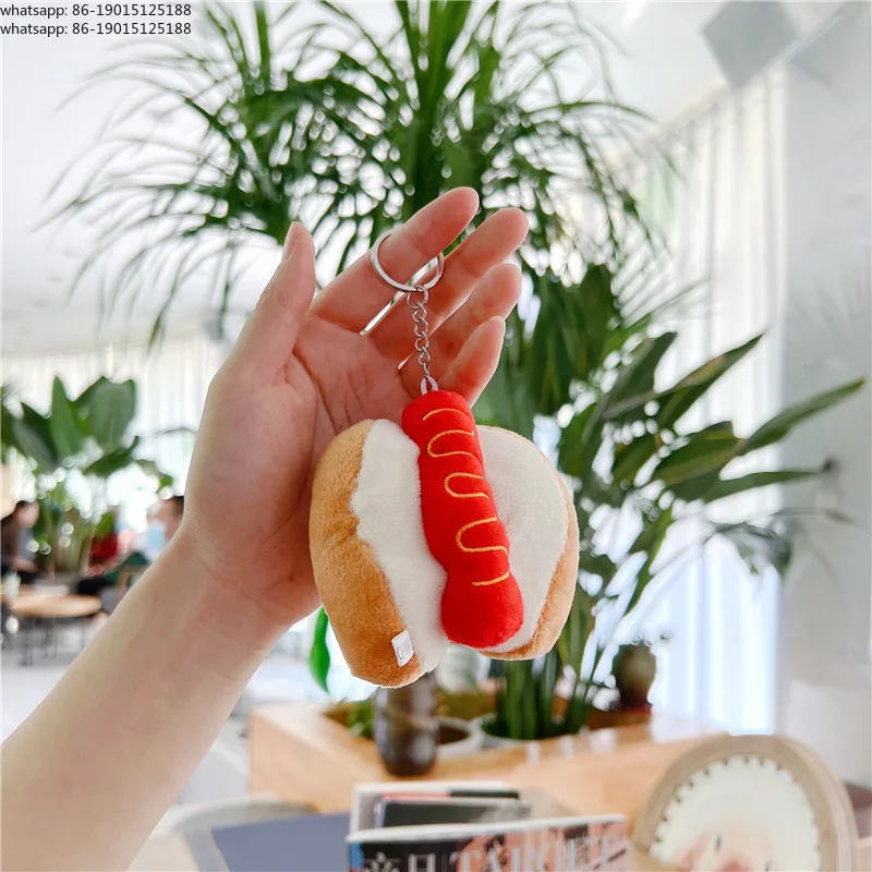 

Набор из 5 креативных плюшевых подвесных украшений: бургер, картофель фри, брелок для ключей, куколка для девочек, декор для автомобиля