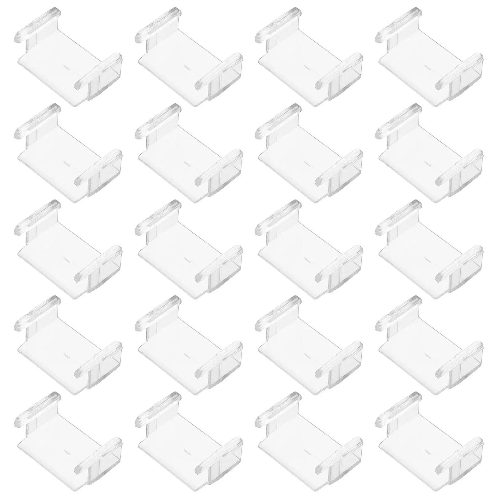 20 Pcs Securing Clip Children's Track Accessories Plastic Toy Train Construction Parts