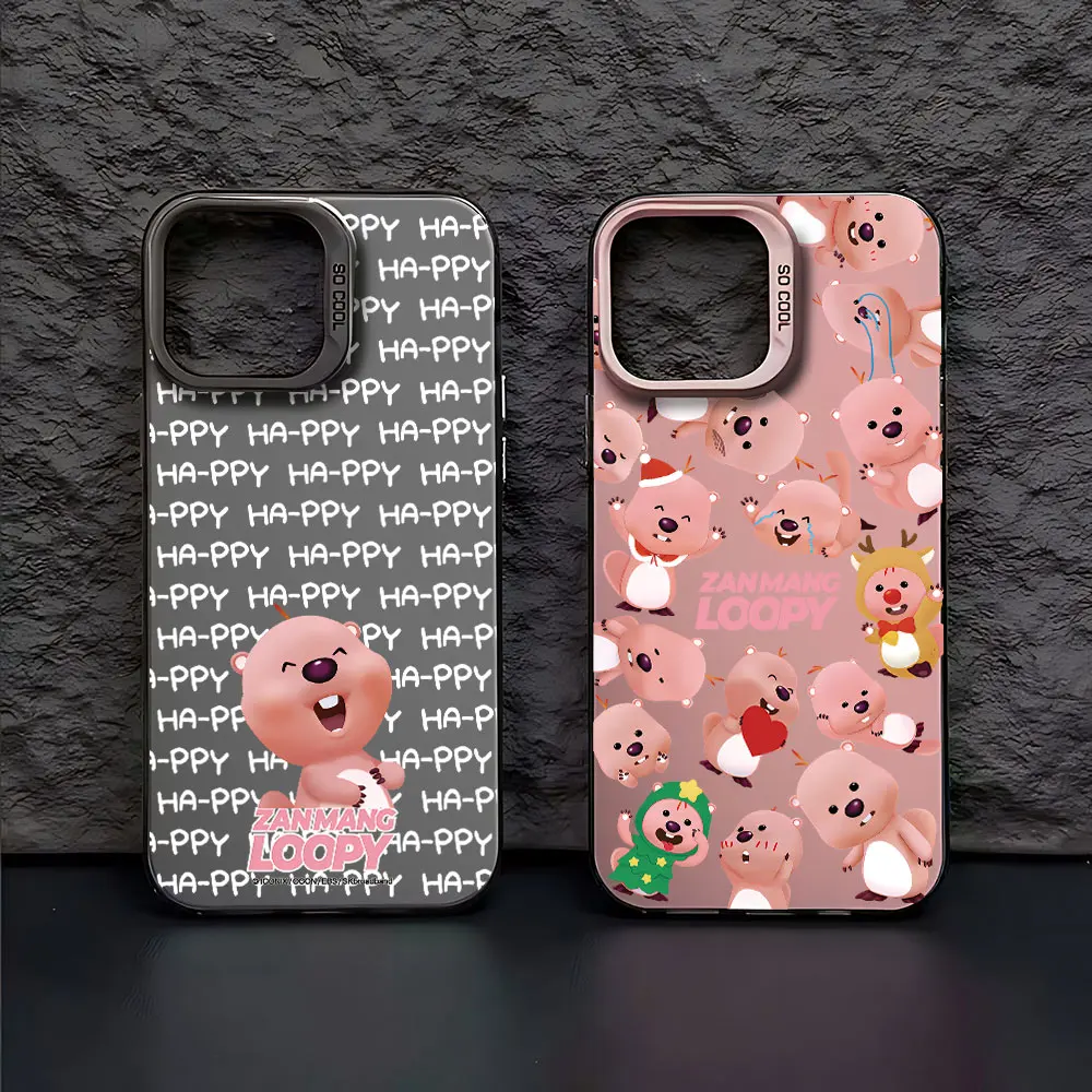 Cartoon Loopy Korea Hot Doll Case for Samsung Galaxy S24 S23 S22 S21 S20 Note20 Ultra Plus FE M31 4G 5G Matte Back Cover