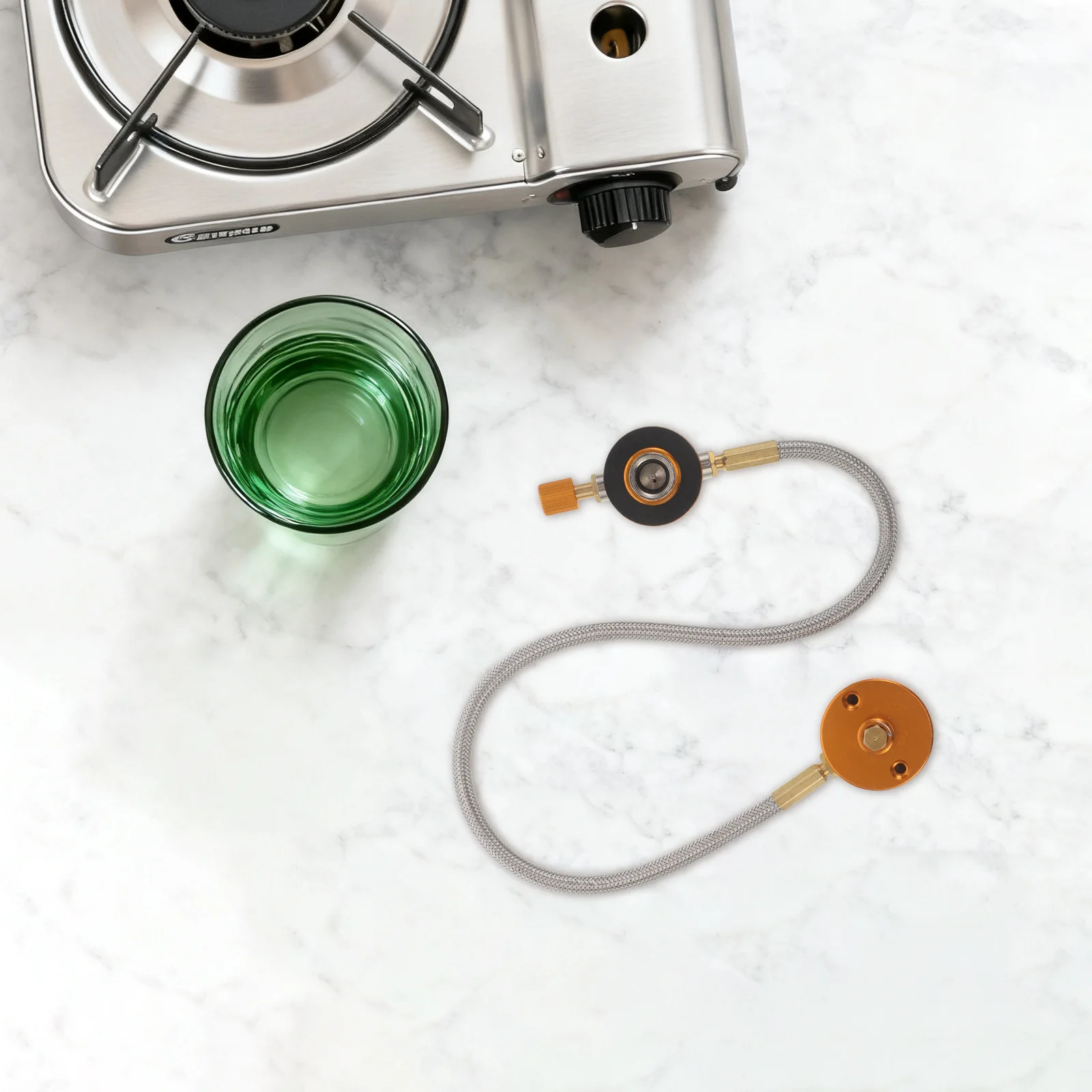 

Outdoor Stove Gas Valve Accessory Propane Regulator For Grills Hose Extension For Gas Grill - Camping Bbq Propane Adapter Kit