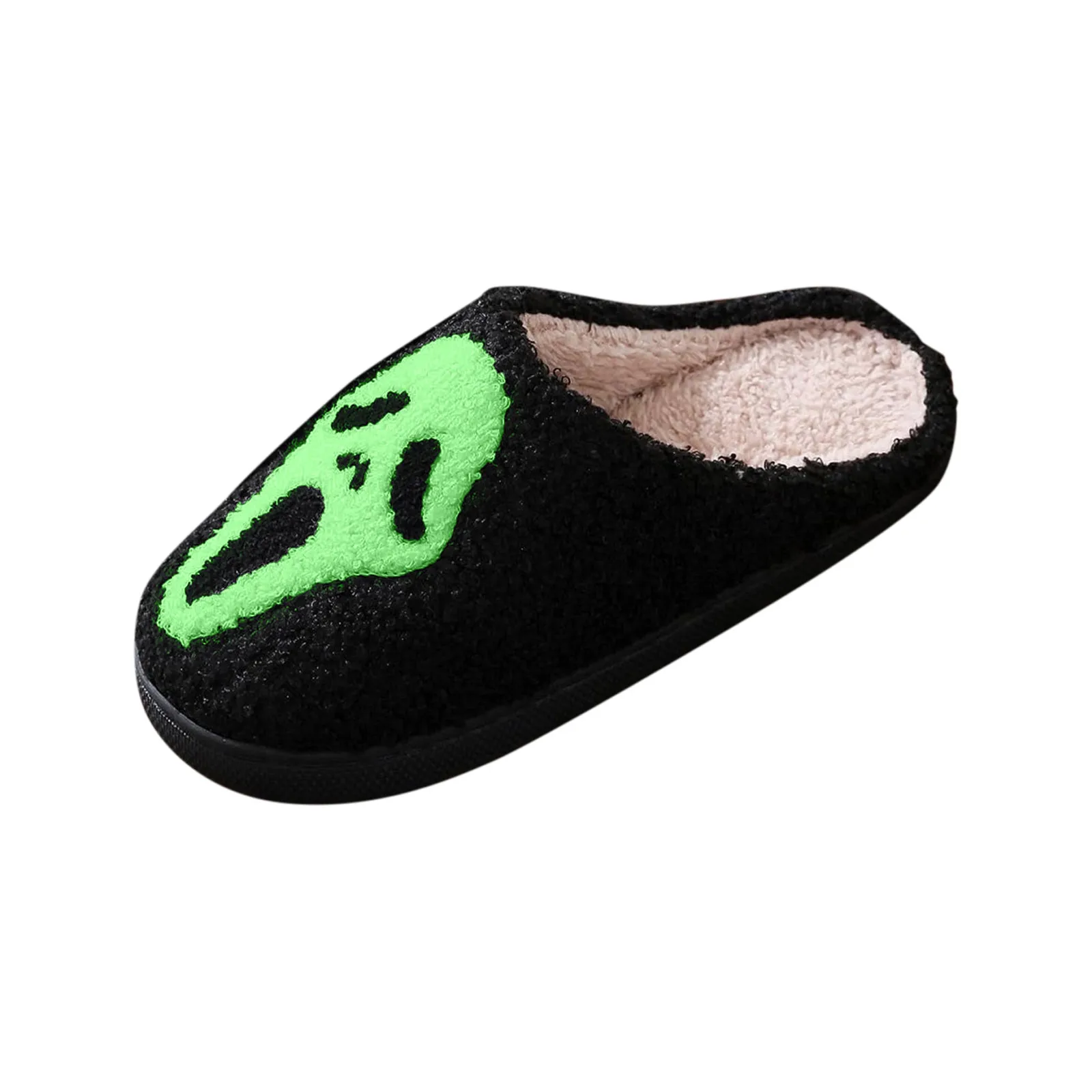 Men\'s & Women\'s Home Oversized Personalized Cotton Slippers Soft Slippers with Anti Slip Sole Halloween Gifts for Husband Lover