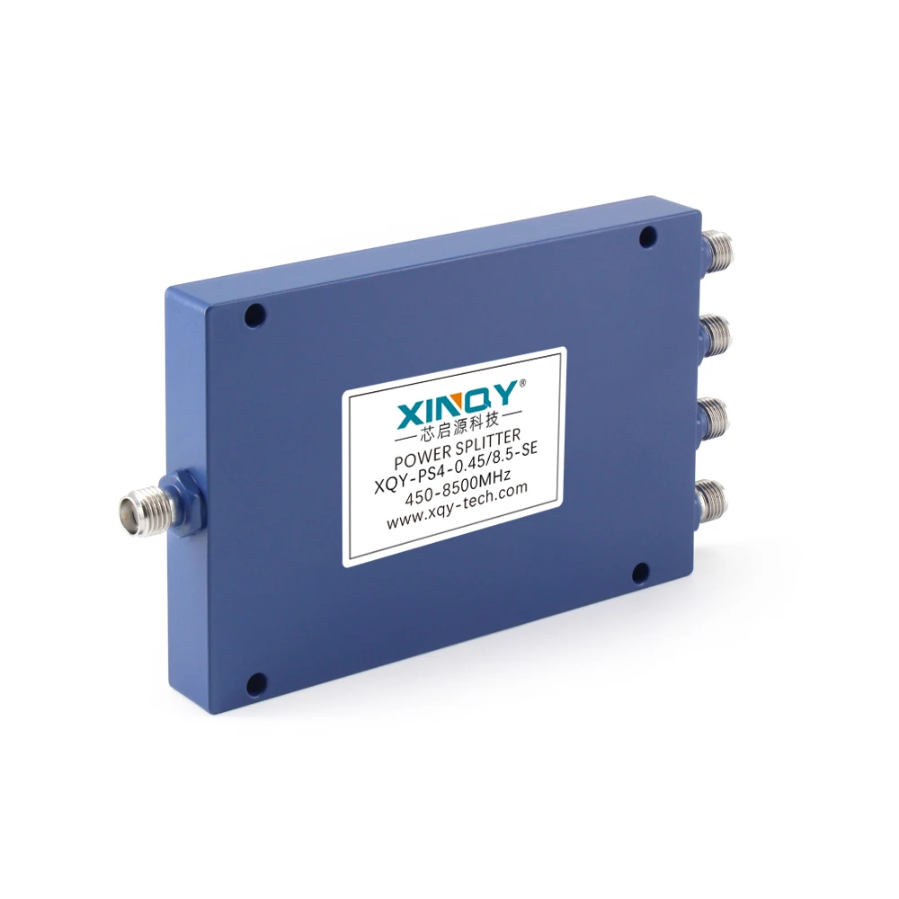XINQY Combinatore di potenza RF Divisore di potenza 4 vie 20W 450-8500MHz WiFi RF Splitter di potenza con connettore S personalizzabile