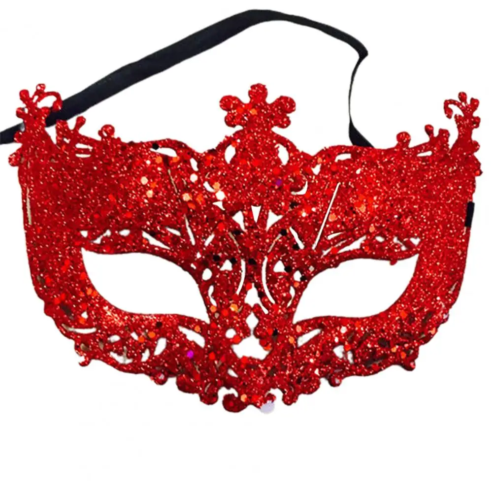 Cosplay Cover Glitter Shinny Women Ribbon Mysterious Eye Cover Masquerade Mask Venetian Masquerade Halloween Fancy Dress